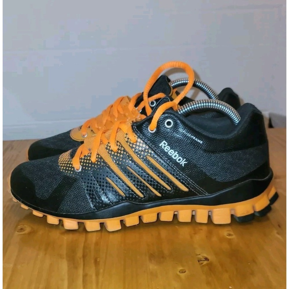 REEBOK‎ 3D Fuse Frame V47489 Fit Frame Running Shoes Orange & Black SZ Mens 6